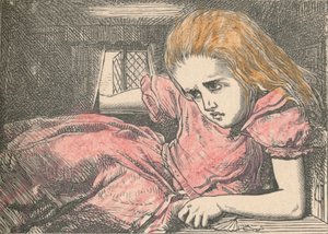 Alice, as she grows larger by John Tenniel