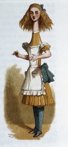 Alice in Alice in Wonderland by Lewis Carroll, illustrated by Tenniel by John Tenniel