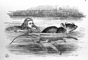 Alice in Wonderland. Illustration of the first edition by Tenniel by John Tenniel