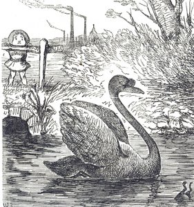 Cartoon commenting on the pollution of the Thames in London by John Tenniel