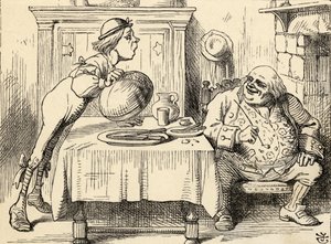 Father William having eaten the Goose, from 