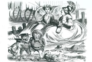France and Britain watching the children by John Tenniel
