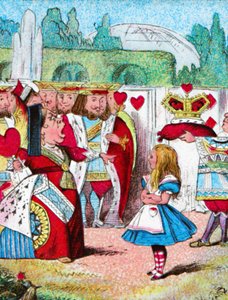 Off with her head! Alice and her Red Queen, c1910 by John Tenniel