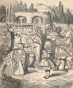 Off with her head! Alice and the Red Queen, 1889 by John Tenniel