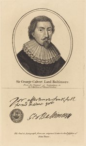 Sir George Calvert, Lord Baltimore by John Thane