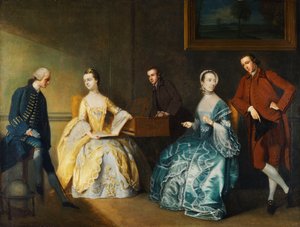 A Group Portrait of the Chambers Family by John Thomas Seton