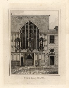 Guild-Hall Chapel, Rebuilt in 1440, Part of the 12th Century Guildhall in London