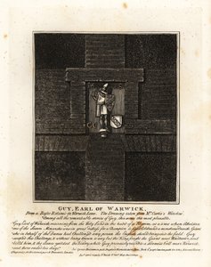 Guy, Earl of Warwick, from a basso-relievio in Warwick Lane by John Thomas Smith