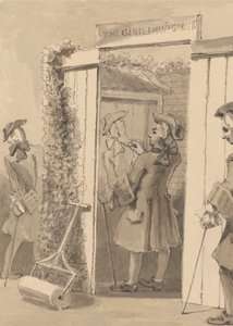 Hogarth Being Out of His Time Draws His Companion