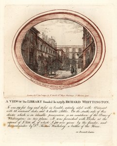 Library founded in 1429 by Richard Whittington, at Christs Hospital, London by John Thomas Smith