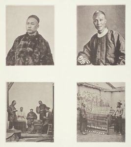 A Cantonese Gentleman, Schroffing Dollars, Reeling Silk by John Thomson