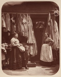 An Old Clothes Shop, Seven Dials by John Thomson