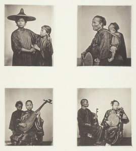 Boat Girls, A Canton Boatwoman and Child, Musicians