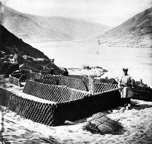 Drying Fuel for Exportation, Hubei Province, c.1870
