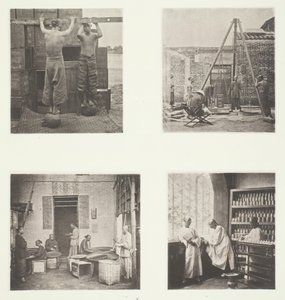 Rolling Scented Caper and Gunpowder Teas, Weighing Tea for Exportation, A Tea House by John Thomson