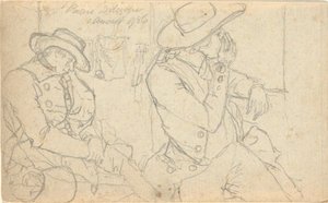 Untitled, from folio: Sketches in France & Germany, one of 22 sheets in Folio B by John Trumbull