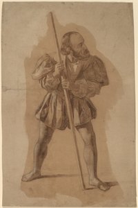 Figure Costume Study for Columbus Mural, Washington, D.C. by John Vanderlyn