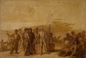 The Landing of Columbus by John Vanderlyn
