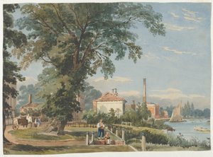 On the Thames at Hammersmith by John Varley