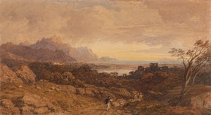 Romantic Landscape with Distant Mountains