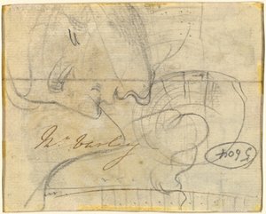 Study of a Head in Profile by John Varley