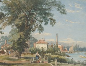 On the Thames at Hammersmith by John Varley I