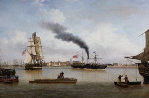 S.S. Forfarshire Leaving Hull on her Last Voyage
