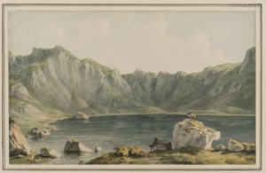 Llyn Idwal, on the approach to it from Llyn Ogwen, Carnarvonshire, c.1795
