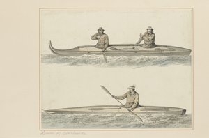 Canoes of Oonalashka by John Webber