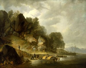 View of Macau, near the Guangdong River. Oil on canvas