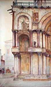 Corner of the Facade of St. Marks Basilica, Venice