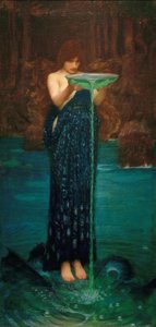 Circe Invidiosa, Circe Poisoning the Sea by John William Waterhouse
