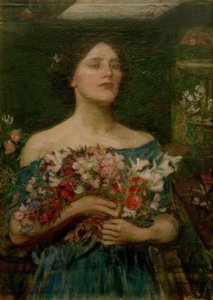 Gather Ye Rosebuds While Ye May by John William Waterhouse