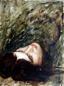 Head of Orpheus - a Sketch by John William Waterhouse