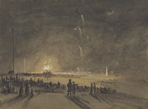 A Fireworks Display by John Wilson Carmichael