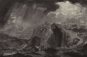 Joshua Commanding the Sun to Stand Still by John after Martin