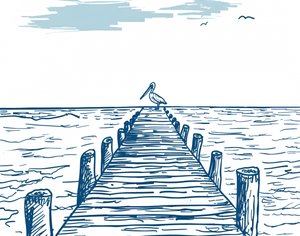 Pelican On The Pier