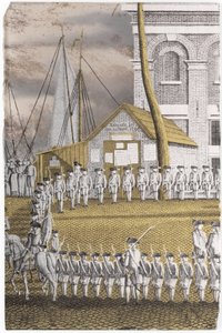 Cadets Formed into Line in front of the 