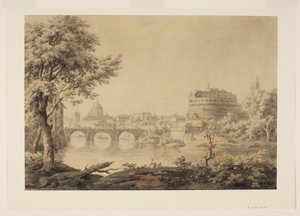 View of Rome with Saint Peter’s and Castel Sant’Angelo