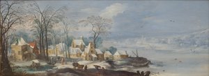 Winter Landscape by Joos de II Momper