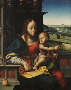 Madonna with Child and Fruit by Joos van Cleve