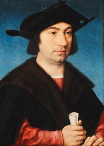 Portrait of Stefano Raggio, half-length by Joos van Cleve