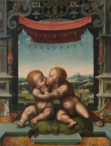 The Infants Jesus Christ and Saint John the Baptist Embracing