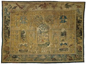 Grotesque Tapestry with Nebuchadnezzar and the Three Young Men in the Fire