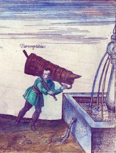 An Apprentice Fetching Water from a Fountain (detail)