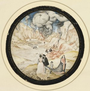 The Sulphur Baths of Solfatara near Pozzuoli by Joris Hoefnagel