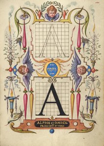 Guide for Constructing the Letter A by Joris Hoefnagel