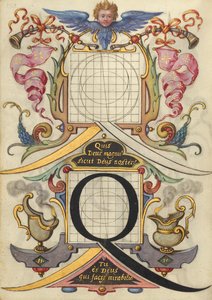 Guide for Constructing the Letter Q by Joris Hoefnagel
