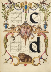 Guide for Constructing the Letters c and d by Joris Hoefnagel