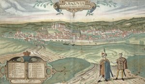 Map of Cracow, from 